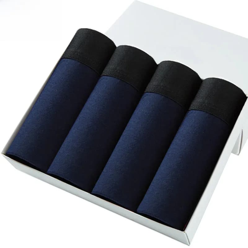Culottes de sommeil pour hommes, 4 pièces/lot, shorts d'été pour hommes, sous-vêtements grande taille, boxers de marque, caleçons antibactériens