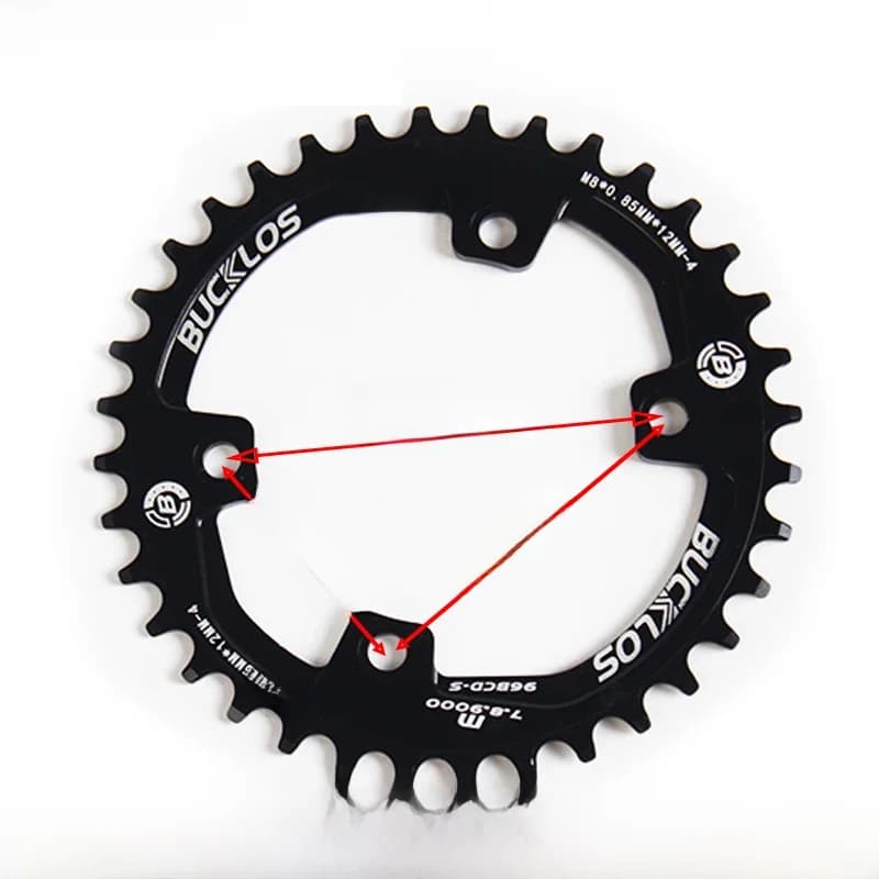 BUCKLOS – plateau asymétrique pour vtt 96S, 8/9/10/11 vitesses, pour vtt, 32/34/36/38T, pour Shimano XTR XT SLX