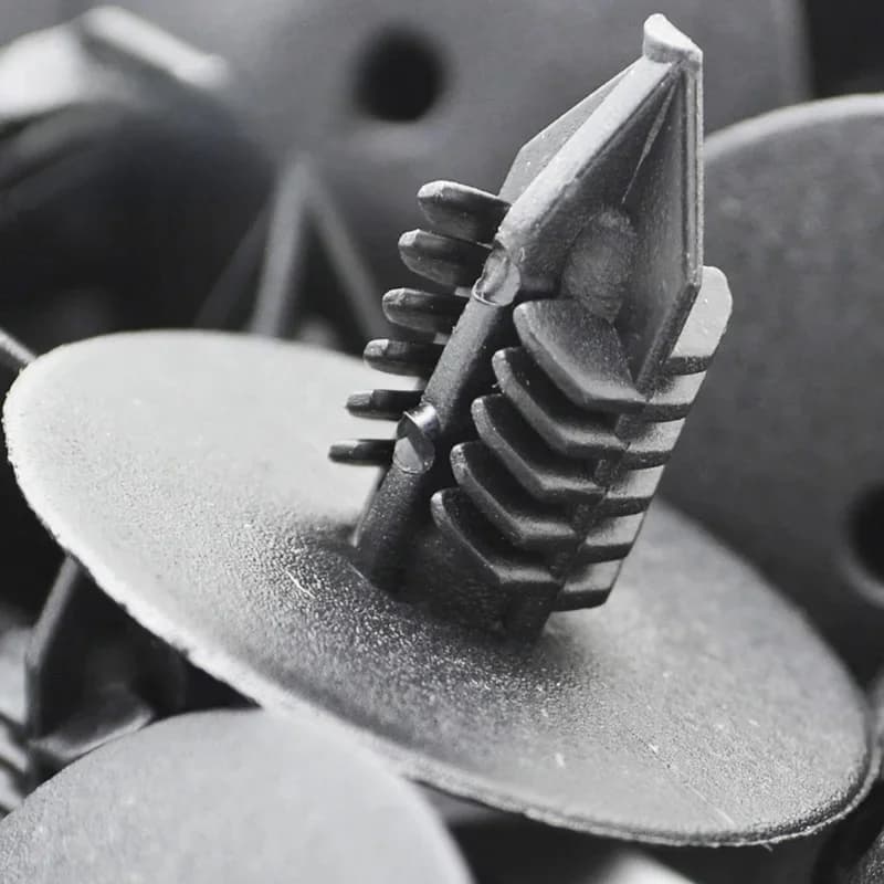 50 pièces 10mm Rivets en plastique attaches porte garde-boue pare-chocs couverture punaise Clips Clip pour Toyota VW Renault