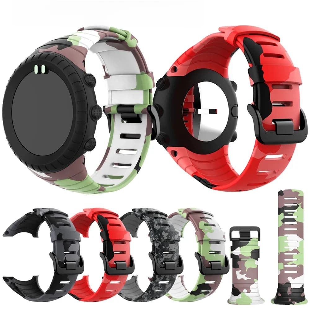 Bracelet de montre sport classique en Silicone, réglable, à la mode, pour montre intelligente Suunto Core