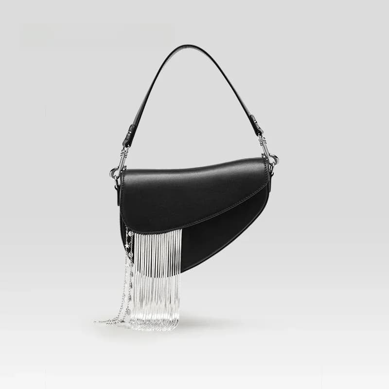 BAFELLI 2025 nouveaux sacs de luxe pour femmes en cuir élégant individualité mode glands sac à main épaule bandoulière sacs à main selle féminine