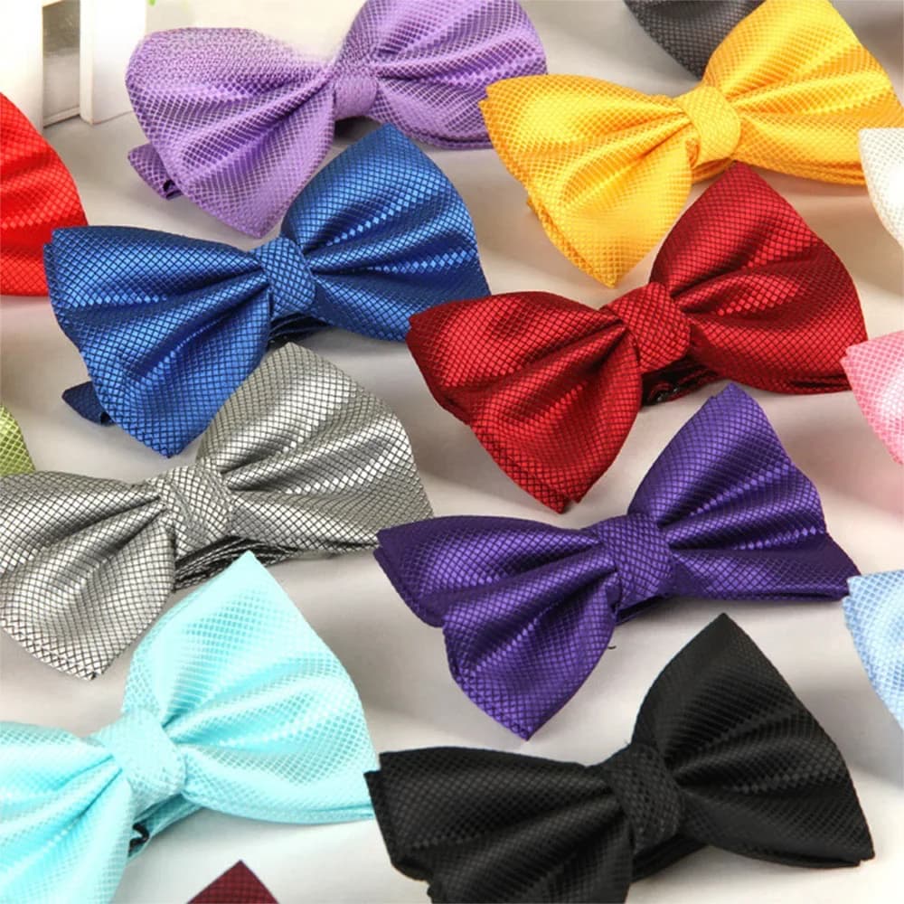 HUISHI noeud papillon réglable hommes et femmes accessoires de mariage noeud papillon de fête classique adulte multicolore ajuster le cou mode noeud papillon