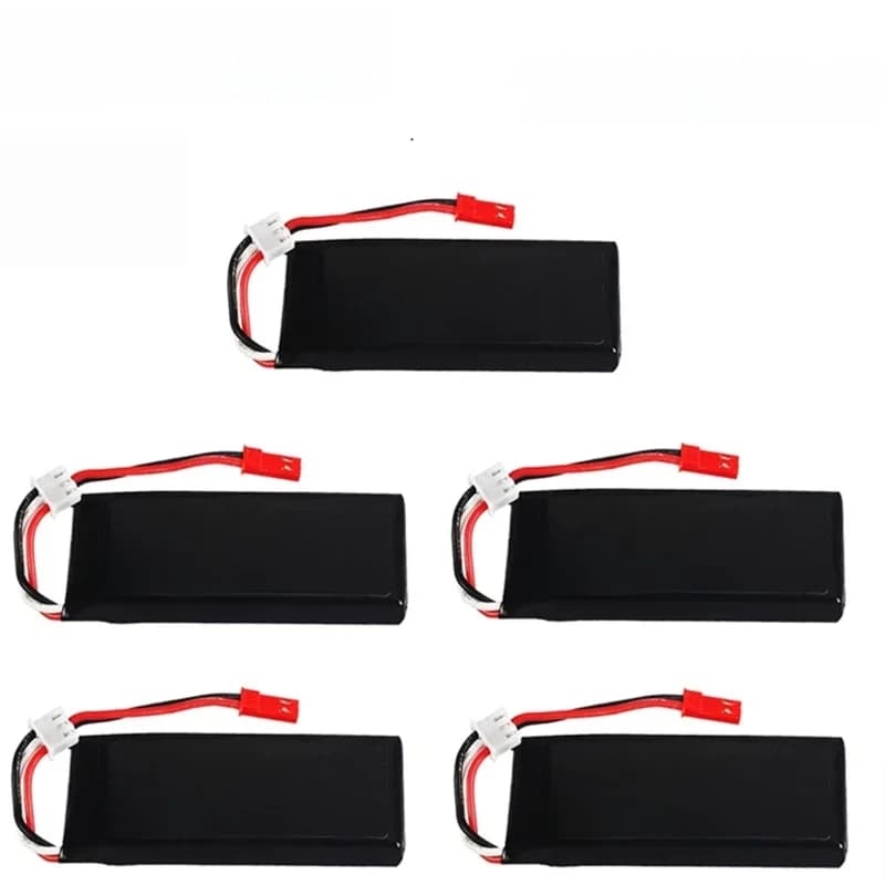 Batterie Lipo 7.4V 15C 610mAh, 1 à 5 pièces, batterie de rechange pour quadcopter, batterie Rechargeable 7.4V pour jouets RC X4 H502S H502E H216A, accessoires
