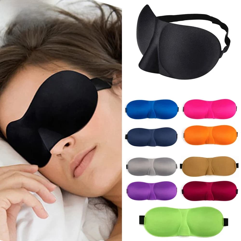 Tcare masque pour les yeux pour dormir tasse profilée 3D bandeau Concave moulé masques de sommeil de nuit bloquer la lumière avec les femmes hommes patch oculaire