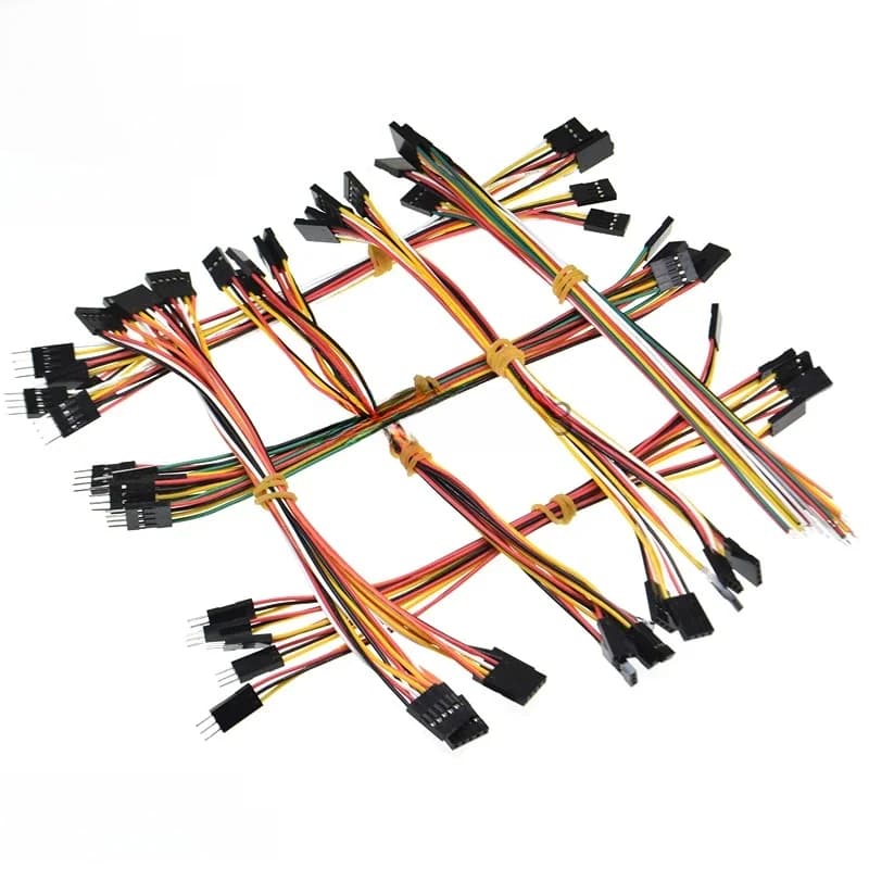 Câble de connexion Dupont à double tête femelle-femelle, 10/20/30cm, 2.54mm, 2/3/4/5/6/7/8/10 P/Pin pour Arduino, 10 pièces