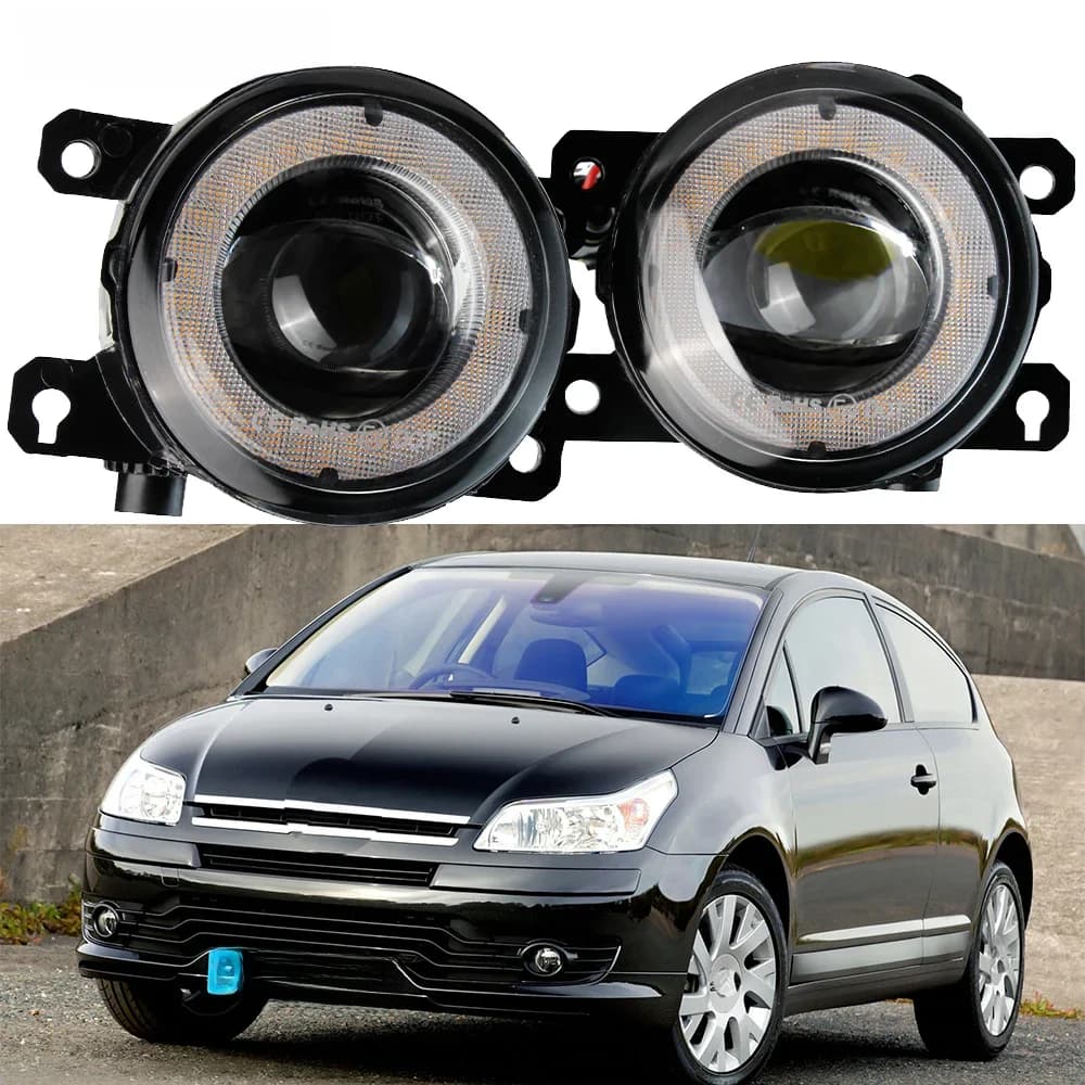 2 X feu antibrouillard LED pour voiture, feu de jour DRL 30W H11 pour citroën C4 coupé Hatchback berline 2004 – 2023 (sauf Cactus)