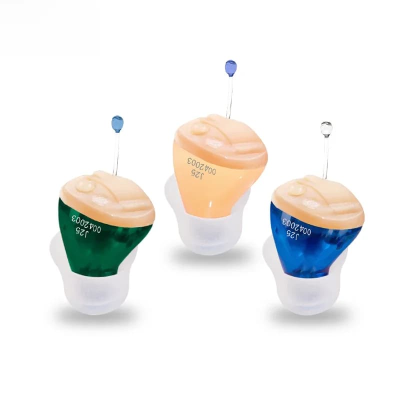 Meilleurs aides auditives J25 Audifonos Mini ITE amplificateurs de son invisibles soins des oreilles sans fil Volume Portable réglable livraison directe