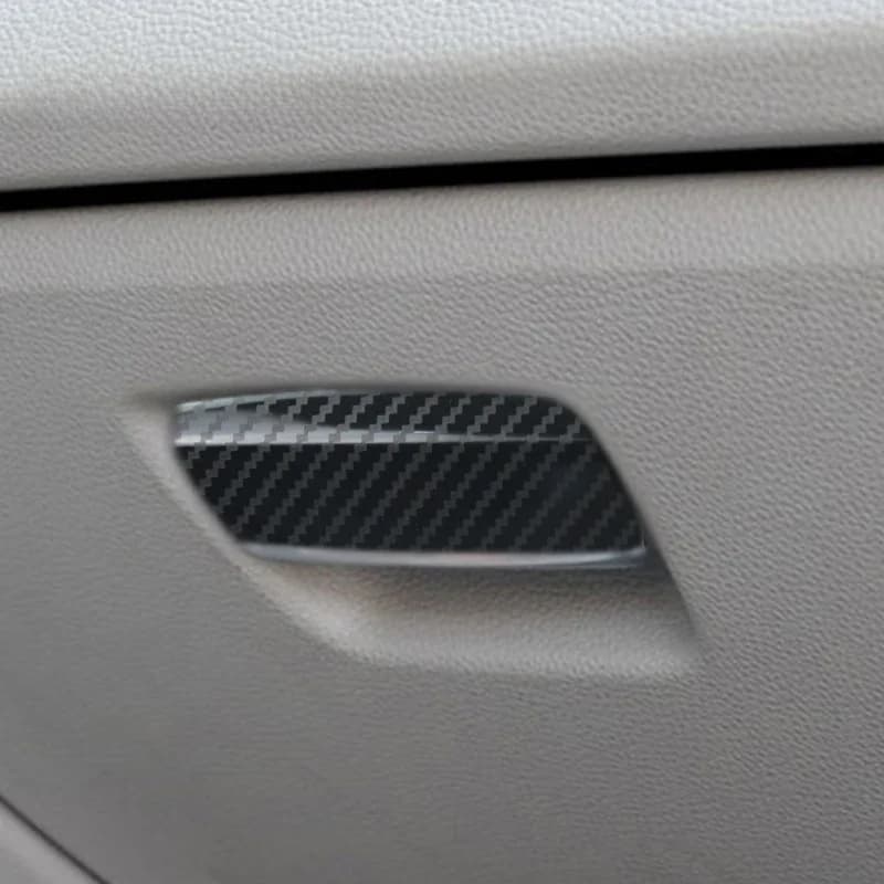 Boîte à outils co-pilote en fibre de carbone, bande de garniture, autocollant de couverture intérieure, accessoires de style de voiture, boîte de rangement pour BMW E81, E82, E87, série 1