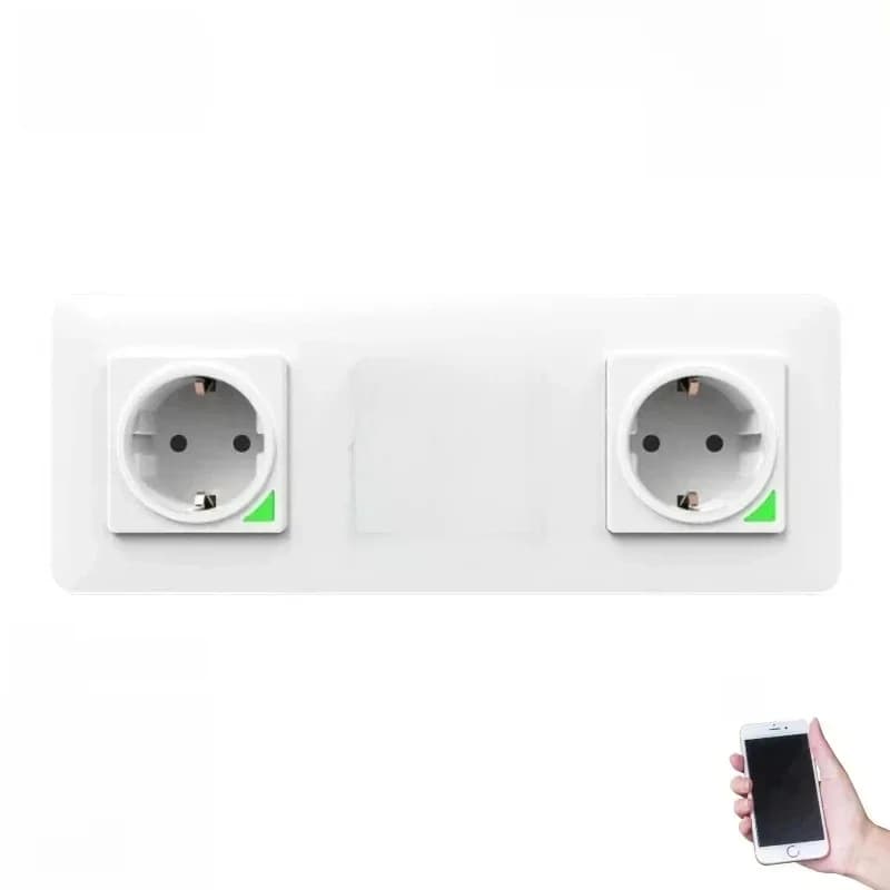 Zigbee 3.0 Zigbee 2mqtt Tuya mur simple Double Triple prise ue Programmable fonctionne avec Alexa/Google/Yandex Alice/SmartThings