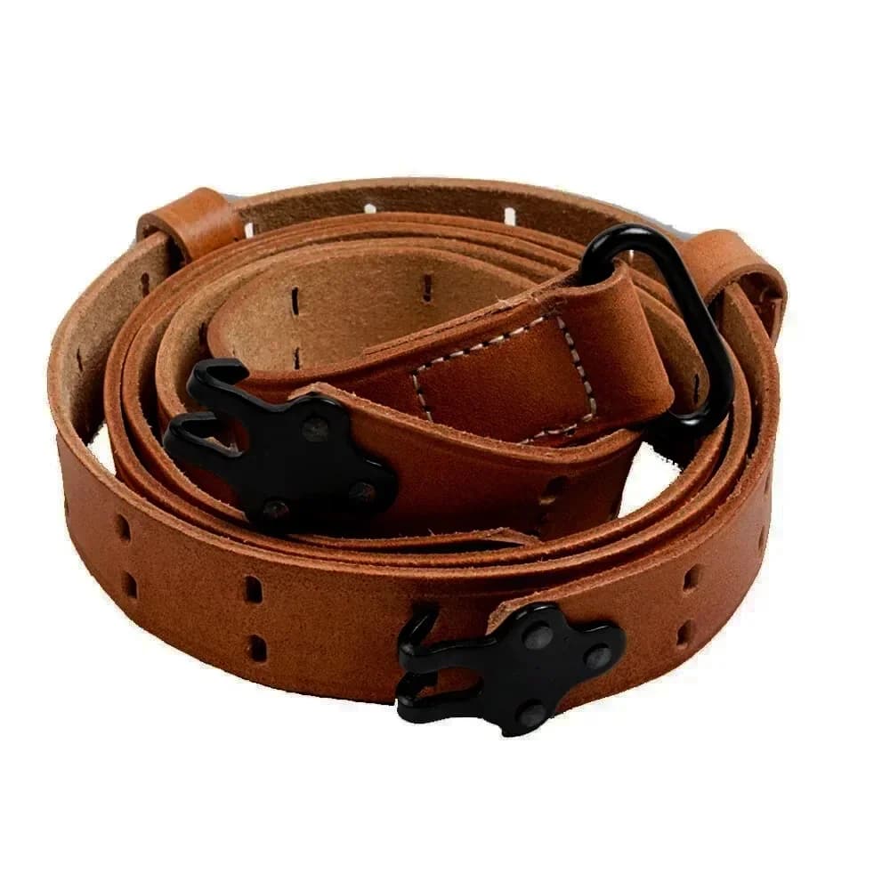 Courroie de guirxiété en cuir pur, ceinture d'extérieur, équipement US Ma WWII, M1907, WW2