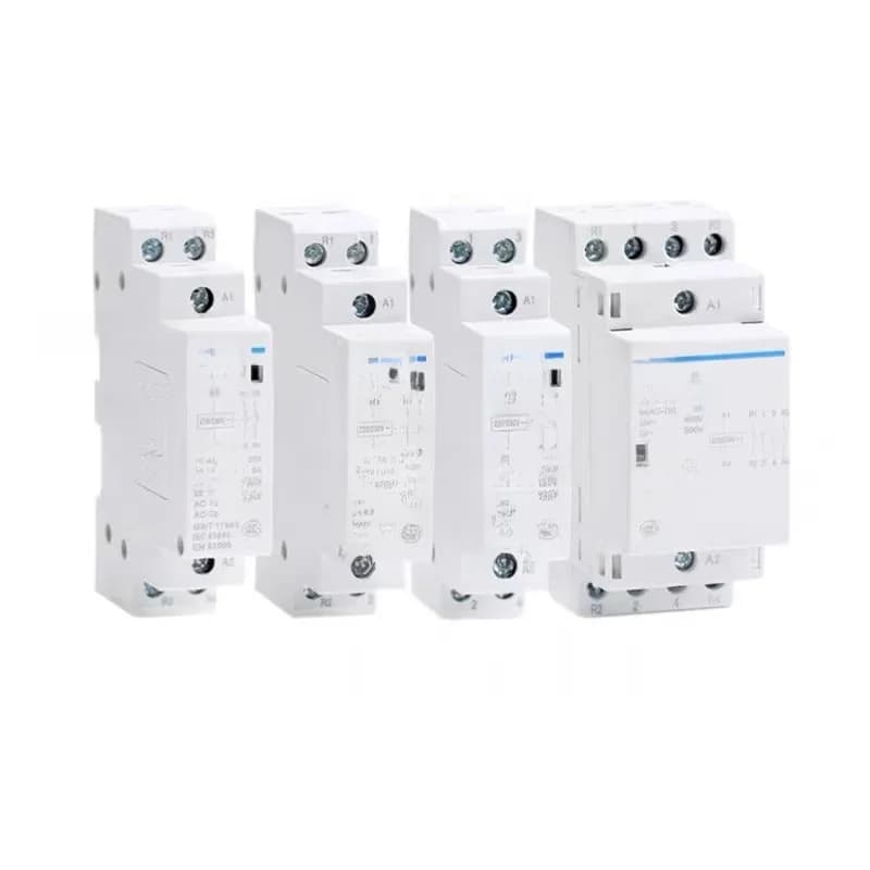 CHINT – Mini contacteur domestique modulaire AC, 220V 230V 400V AC 20A 25A 40A 63A 1NO 1NC 2NO 2NC 4NO NCH8 2, quatre phases, Original
