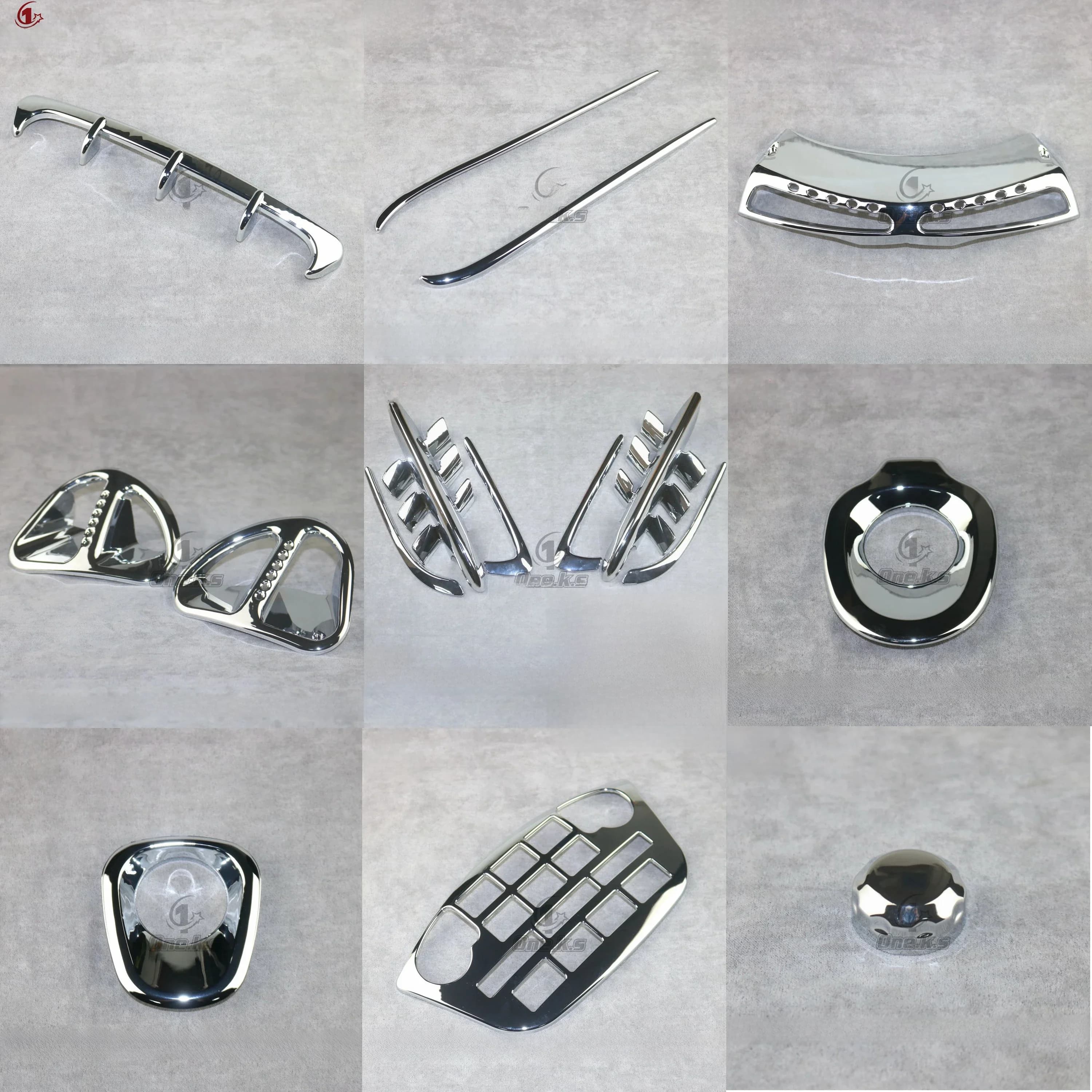 Carénage Chromé pour Moto Honda GL1800, Accessoires Décoratifs, GoldOO1800, Gold Wing1800, 2001-2011