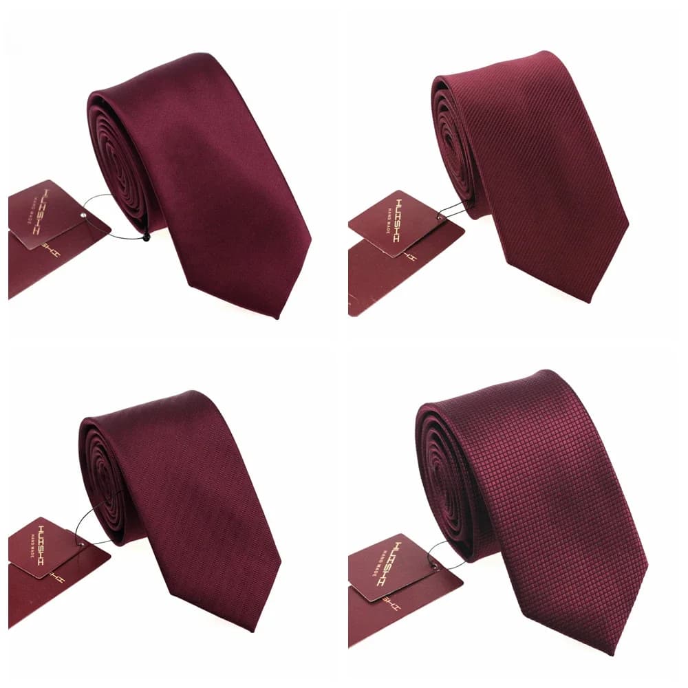 Chemise unisexe imperméable, foulard, accessoires pour hommes, costume rouge vin, cadeau de mariage coloré, cravate populaire pour hommes