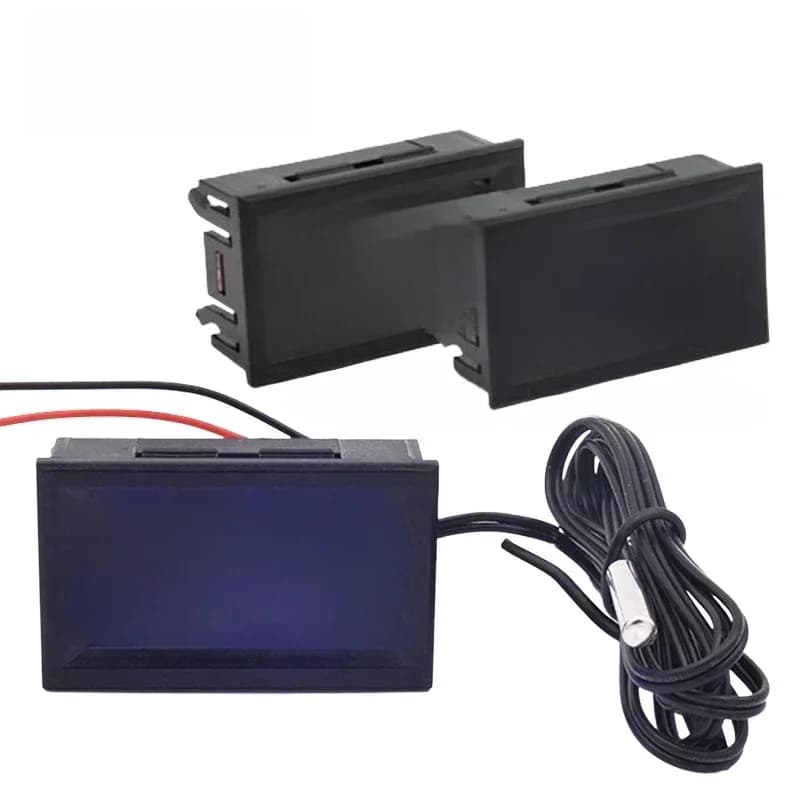 Therye.com-Incubateur de voiture numérique LED, sonde de température d'aquarium, détecteur de compteur, moniteur de station météo, DC 5V-12V, 0.56 pouces