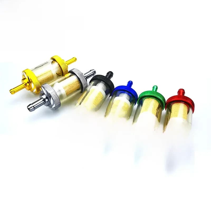 Filtre à essence en alliage d'aluminium CNC 6 mm/8 mm pour moto, accessoires pour ATV, Dirt Pit Bike, Motocross