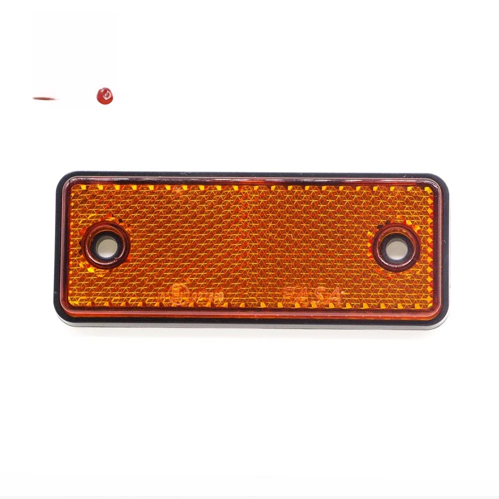 AOHEWEI vis réflectrice latérale bandes réfléchissantes rouges fixes pour vélo bateau moto remorque caravane sécurité conduite marque d'avertissement