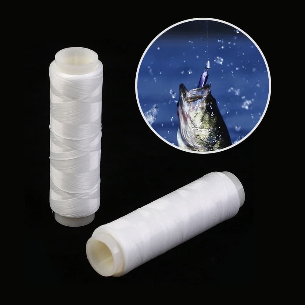 Bobine de fil de pêche élastique en nylon à haute résistance, fil invisible, ficelle d'appât en polyester, ULde bain monofilament, 1 pièce