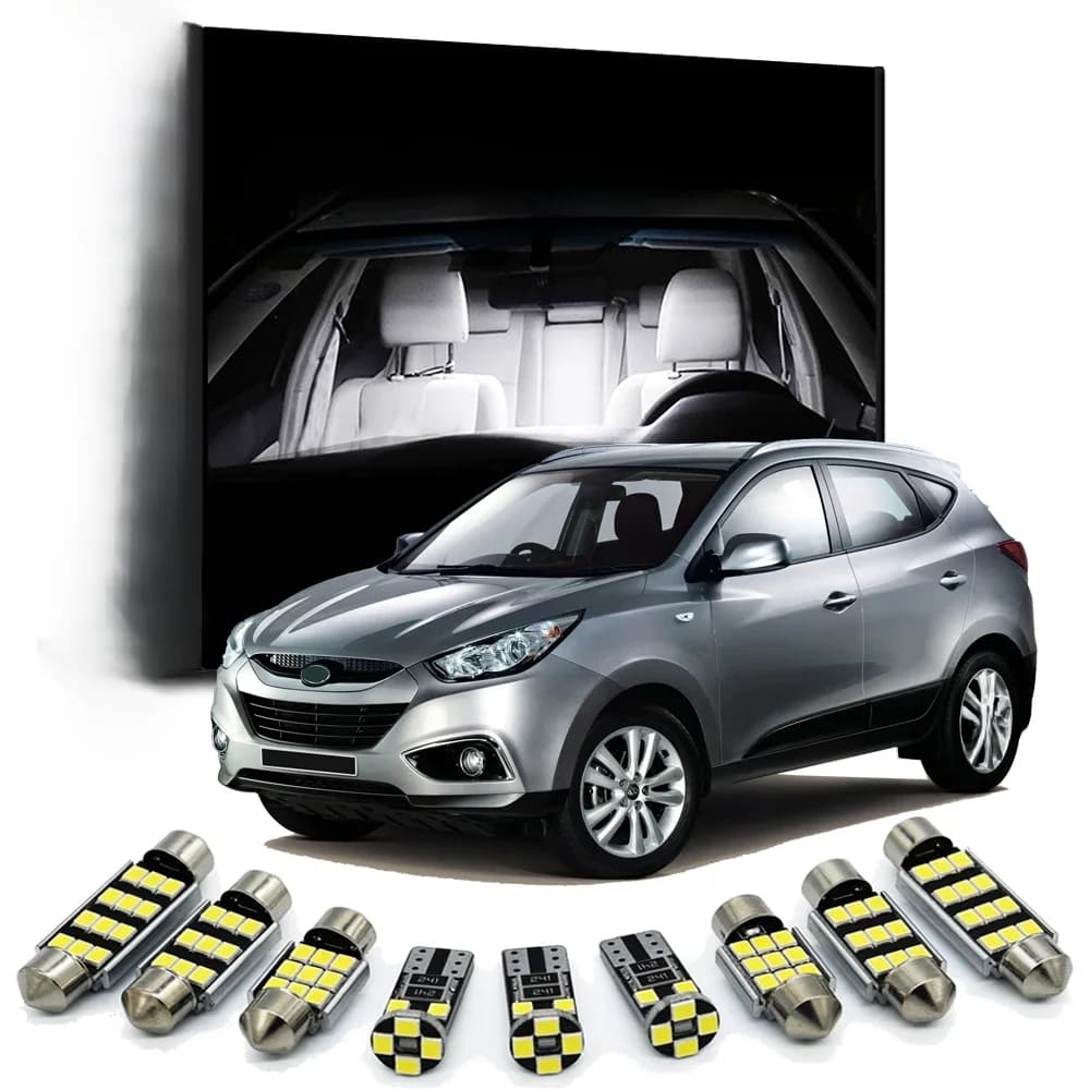 Zoomsee Intérieur LED Pour Hyundai Tucson ix35 JM LM TL 2004- 2017 2018 2019 2020 2021 Canbus Ampoule De Véhicules Carte Dôme Lumière Aucune Erreur