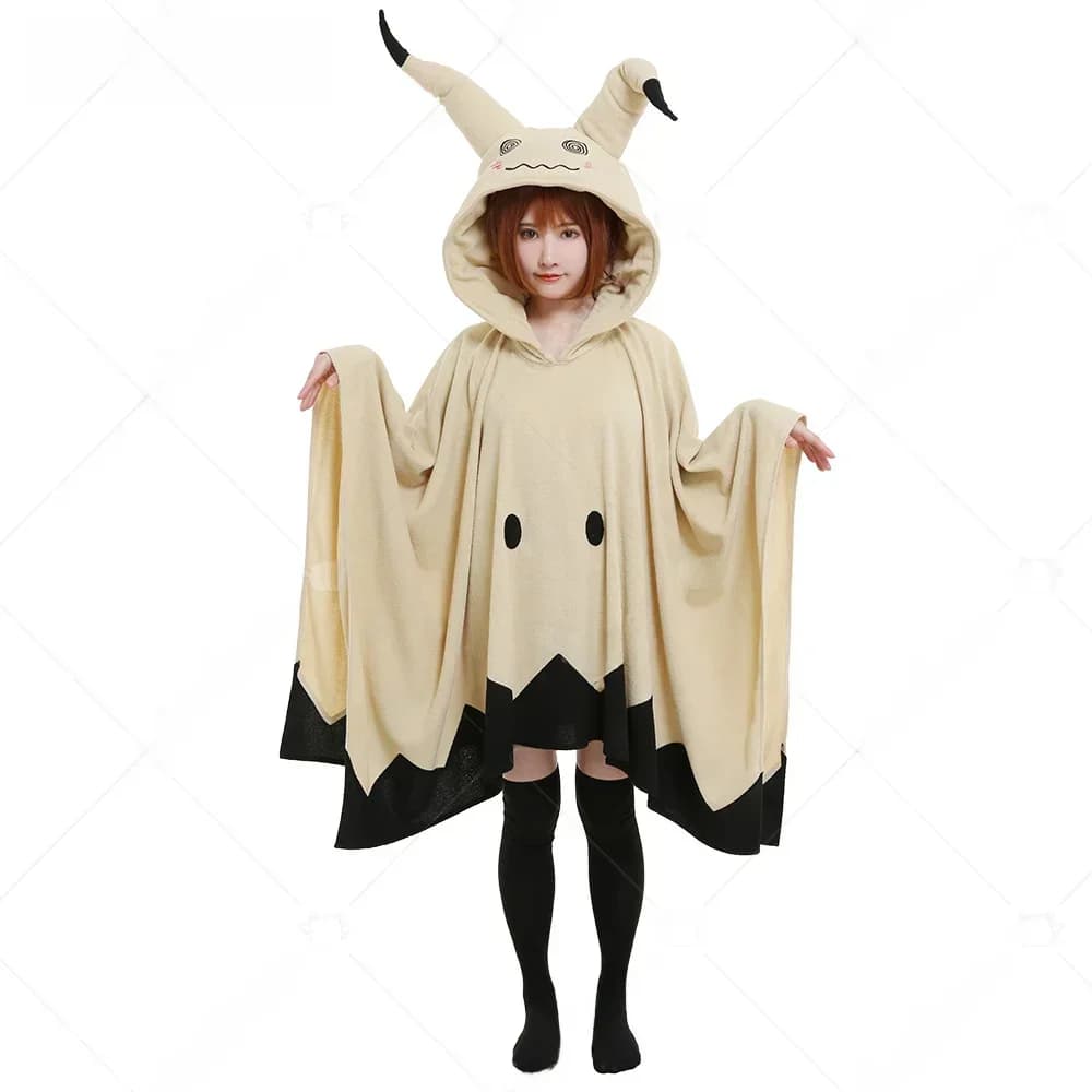 Kigurumi Anime Onesie pour adultes, couverture à capuche mignonne, vêtements de maison, cape Everak avec oreilles et gants, costume de cosplay Kawaii, Mic303