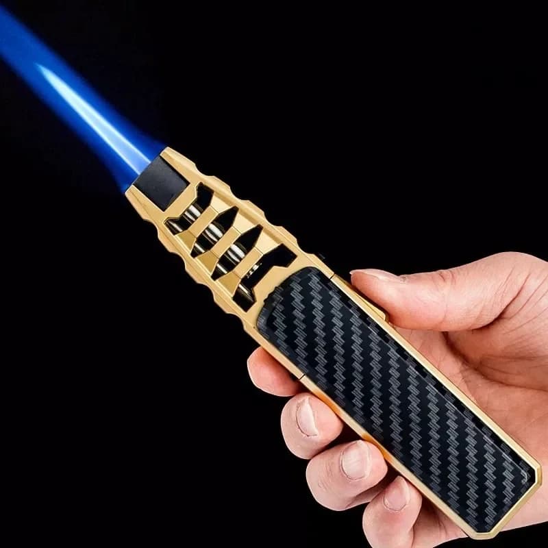 Briquet torche puissant à flamme jet - Grande flamme sans butane - Accessoire masculin
