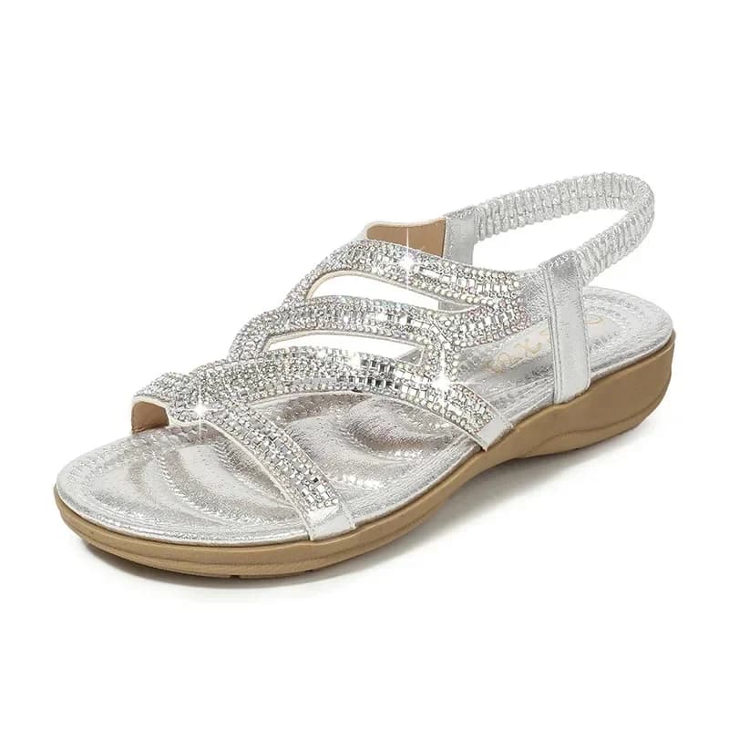 Tongs à talons bas pour femmes, sandales à semelles compensées, chaussures d'été décontractées, nouvelle collection 2021