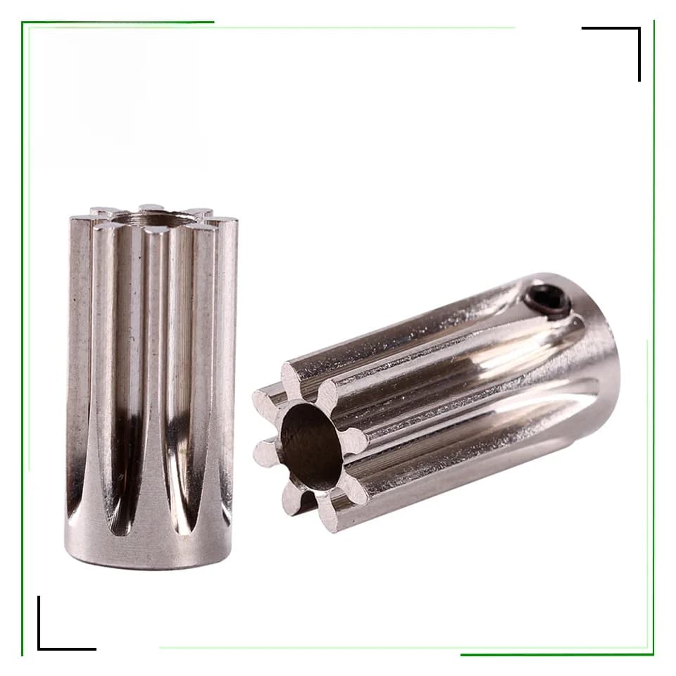 Module de traitement de pièces de transmission, moteur en métal en acier au carbone 45, boîte de vitesses, 1 dent 8 diamètre extérieur 10