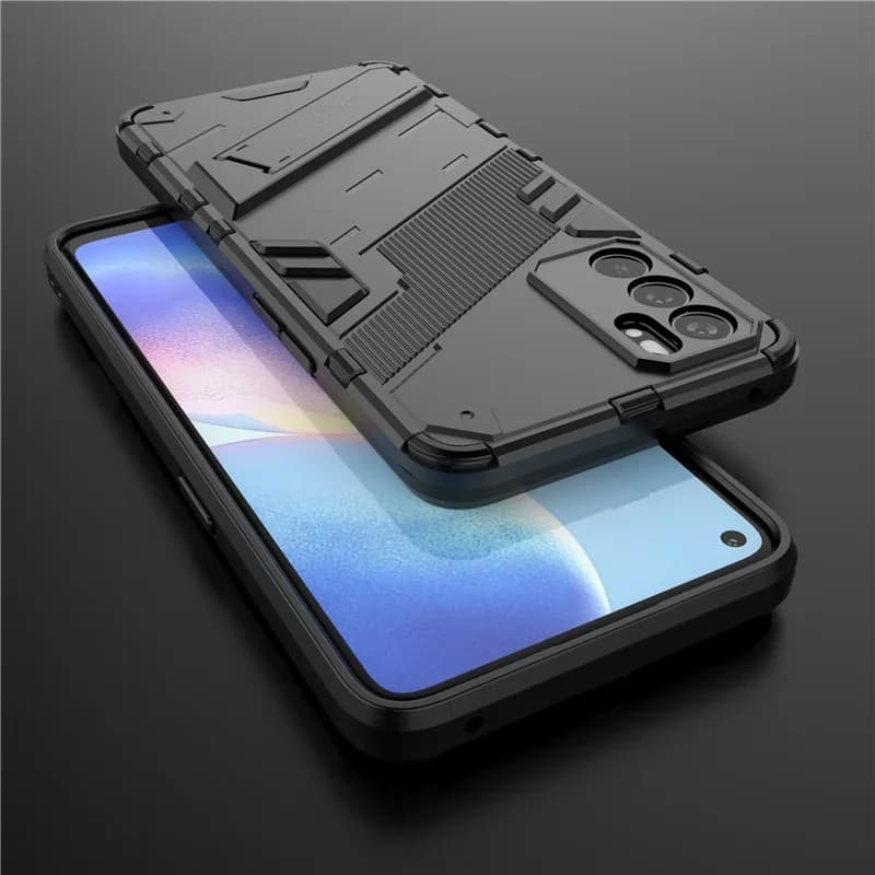 Coque antichoc pour Oppo Reno6 5G, étui de protection complète avec support de béquille, compatible Reno 6 Pro 5G