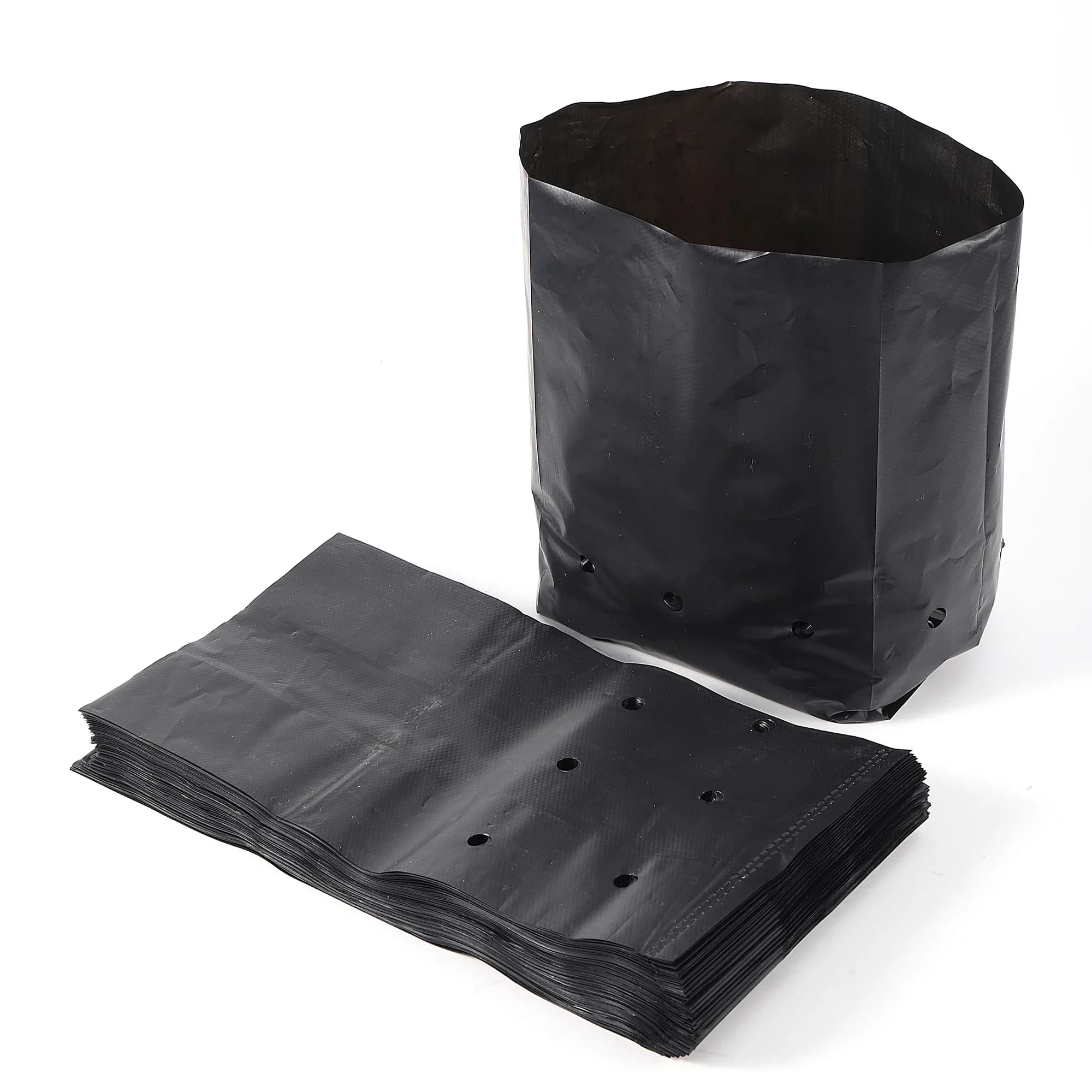 Sacs de culture de plantes épais, Pots de semis, jardin écologique avec trous respirants, sacs de plantation noirs, sacs de pépinière PE 20 pièces