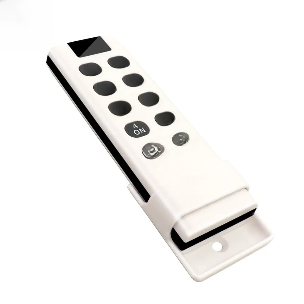 Télécommande universelle sans fil 433 Mhz, transmetteur de Code d'apprentissage 1527, porte de Garage, contrôleur de lumière à 10 boutons