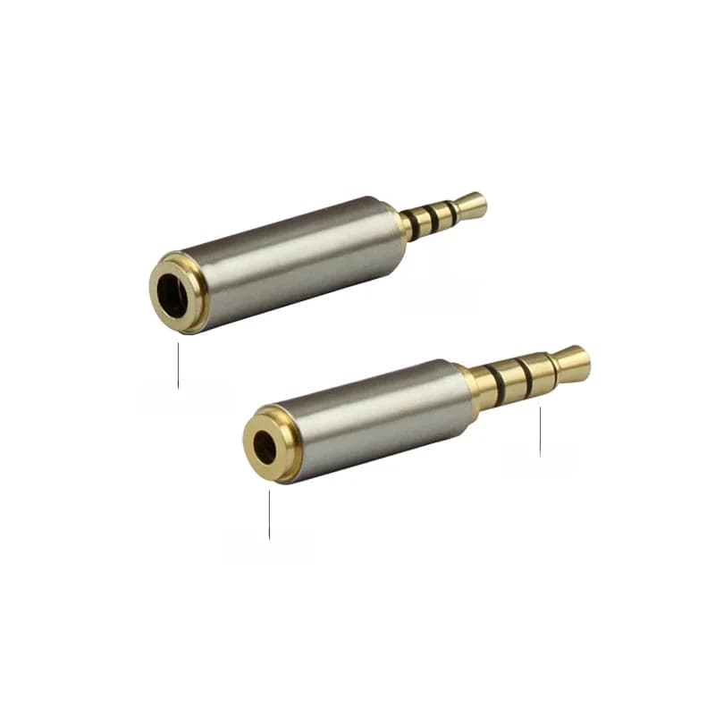 Adaptateur Audio Jack 3.5mm à 2.5mm, pour câble de haut-parleur Aux, casque stéréo, micro, connecteur mâle 2.5mm à 3.5mm femelle
