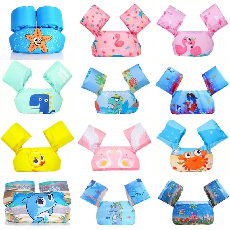 Gilet de sauvetage flottant pour enfants, anneaux de bain pour bébé, pull de flaque d'eau, gilet de sauvetage, entraînement de natation de sécurité 2-6, nouveau