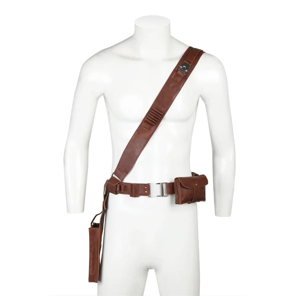Takerlama 1 ceinture en cuir The Mandalorian avec étui à pistolet, accessoires de cosplay, réplique pour adultes, taille S-L