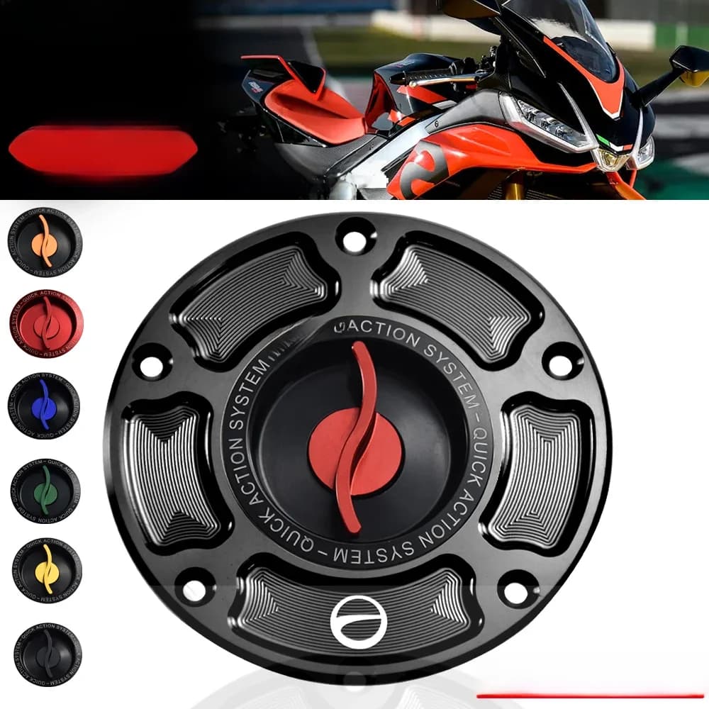 Bouchon de réservoir de carburant de moto pour Aprilia Tuono V4 RSV4 RR RF 1100 usine 2015-2021 accessoires couvercle de réservoir de carburant de gaz à dégagement rapide