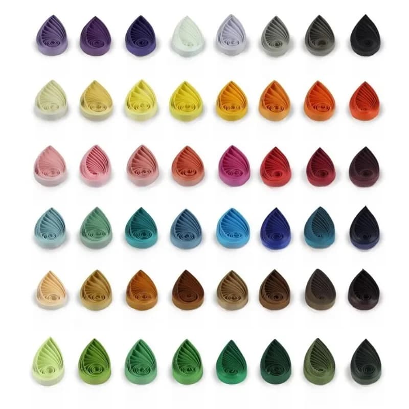Bandes de Quilling en Papier pour Document Unique, 48 Couleurs au Choix, Longueur 54cm, Un Document, 120 Bandes par Paquet, Largeur 3mm, Corlor 1 à 28