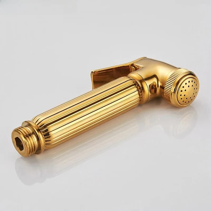 Robinet de Bidet couleur or, salle de bains, robinet de toilette, mélangeur, douche hygiénique, douche musulmane propre, pistolet de bidet portable pulvérisateur