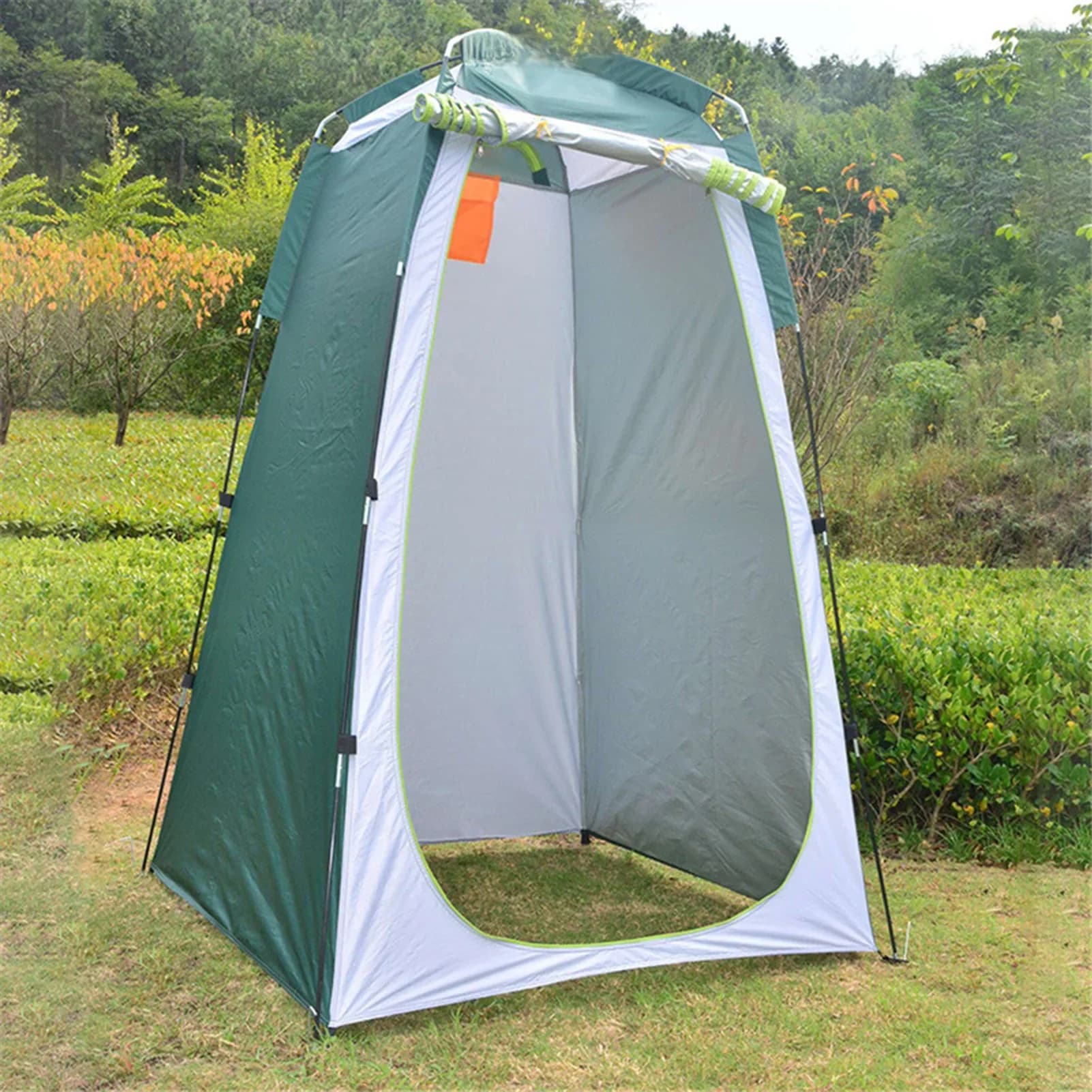 Tente de toilette Pop Up automatique portable avec fonction UV, douche de confidentialité, camping en plein air, randonnée, photographie en élasthanne