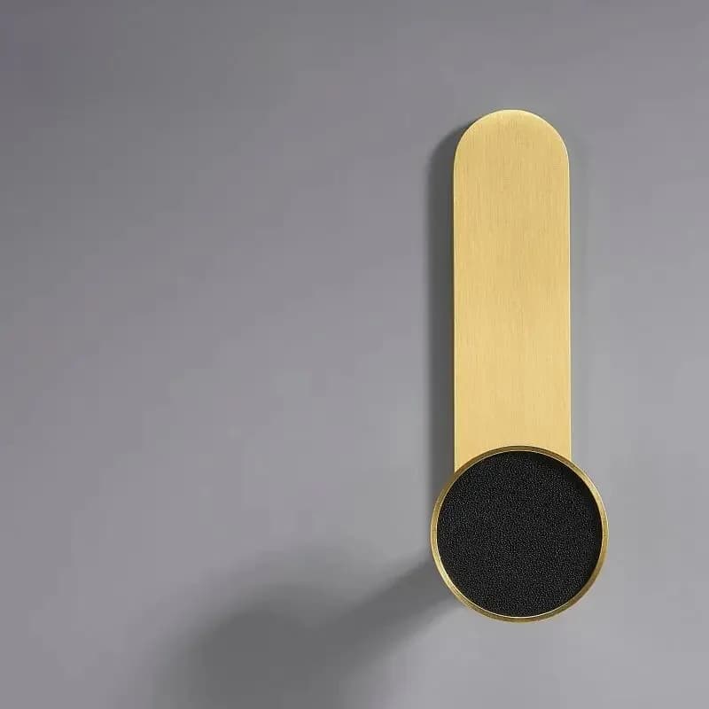 Dooroom – bâton de colle en laiton et cuir véritable, poignées d'armoire, crochets de roulement, salle de bains, cuisine intérieure, couloir, crochet mural pour vêtements