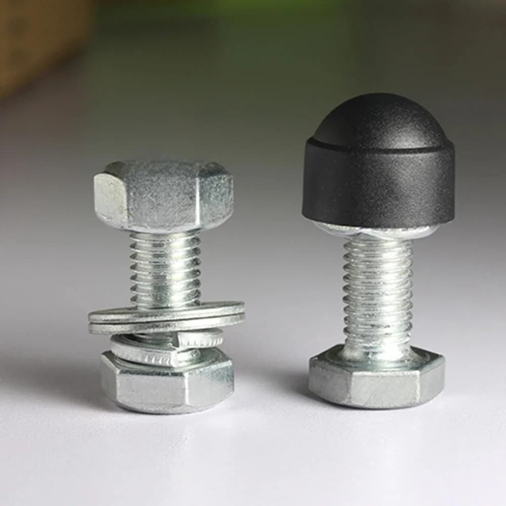 50 pièces M4 M5 M6 M8 M10 M12 écrou de boulon dôme bouchons de Protection couvre hexagone exposé en plastique