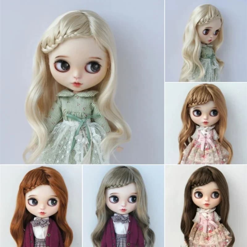 Perruque de poupée Jusuns JD204 6-7' 7-8' 8-9' 9-10' Longues tresses ondulées pour femme 1/6 1/4 1/3 YOSD MSD SD Blythes Cheveux synthétiques en mohair BJD