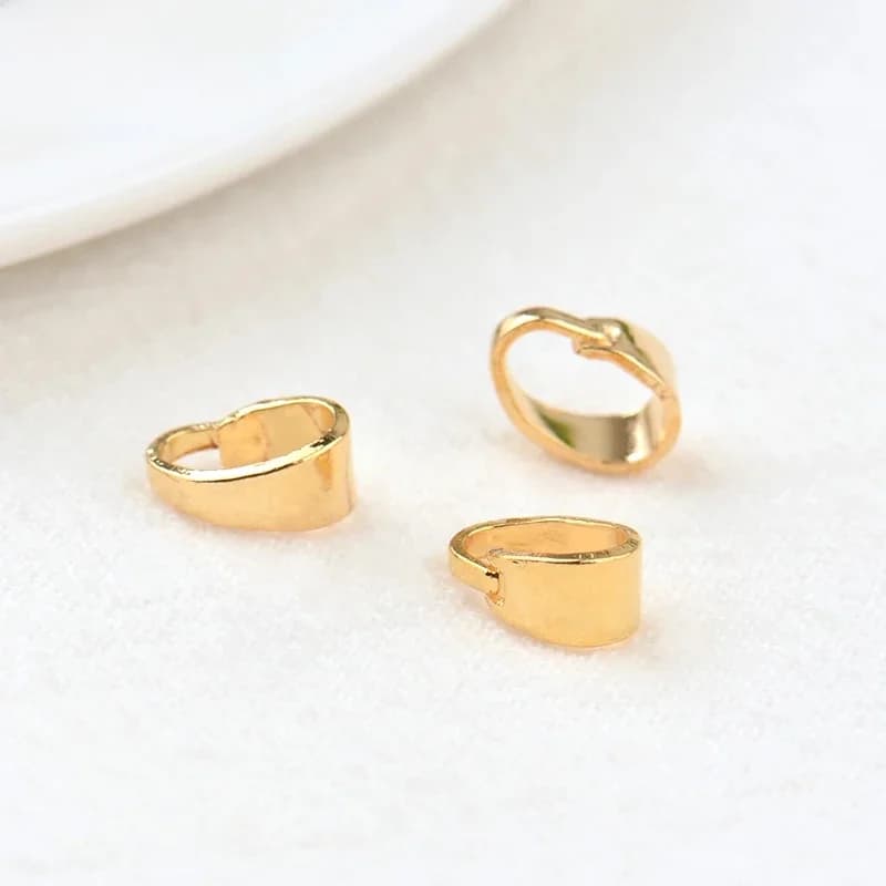 Connecteur de Breloques en Laiton Plaqué Or 24K, Fermoirs à Main, Accessoires de Bijouterie, 6x3287mm 7x2.8mm, 20 Pièces, 3.4