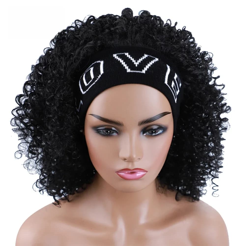 Blice-Perruque synthétique crépue bouclée pour femmes africaines, postiche afro complète 03/wig, 18 pouces