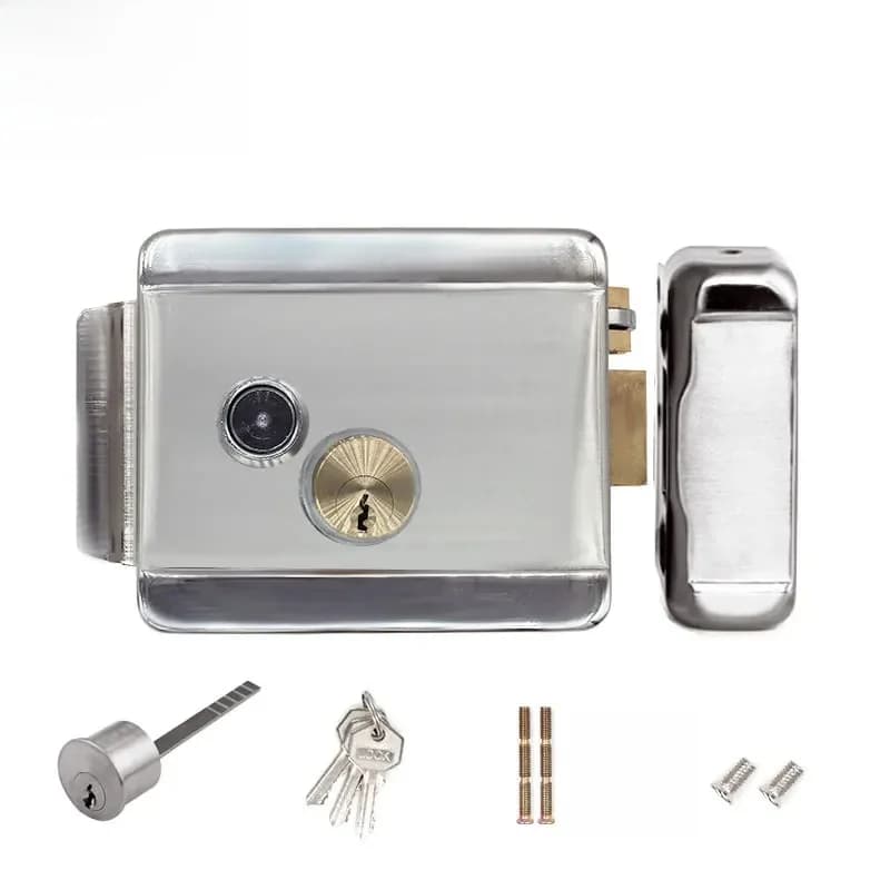 Anjielosmart-Serrure de porte électrique en métal, système d'interphone vidéo