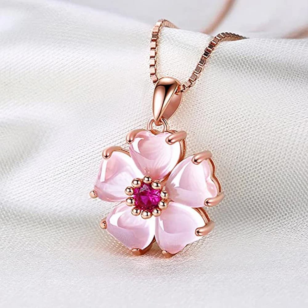 Huitan – collier de fleurs fantaisie pour femmes, chaîne douce de tempérament, accessoires de fête, cadeau d'amour d'anniversaire, bijoux à la mode