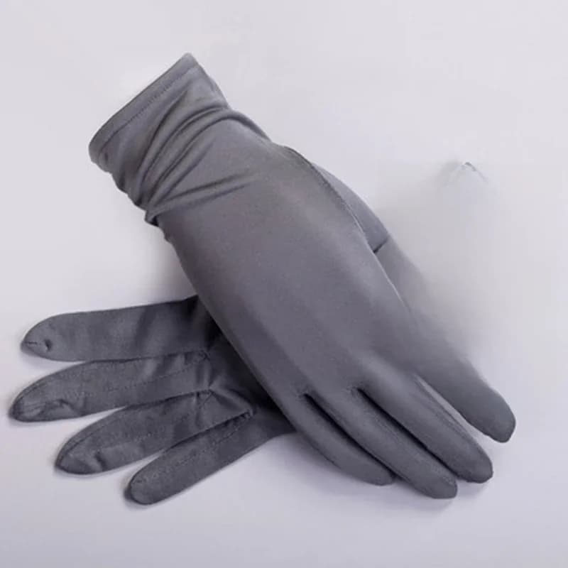 Gants d'été en soie de mûrier 100% naturel pour femmes, mitaines de conduite, Ultra fines, respirantes, protection solaire hydratante, Anti-UV, M51