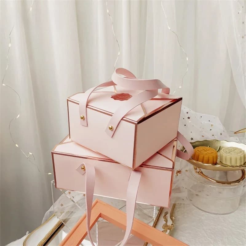 Sac de piste de style enveloppe rose, boîte d'emballage cadeau, cadeaux de fête d'anniversaire pour les invités de mariage, décoration de strass, boîte vierge, 5 pièces