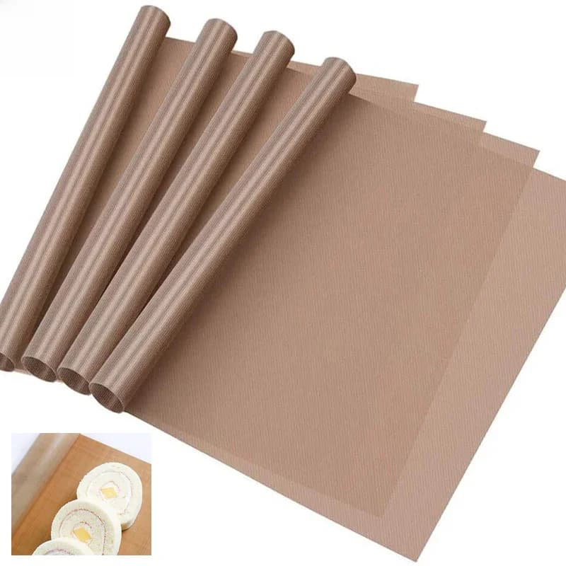 Tapis de cuisson réutilisable et résistant, feuille de papier résistant à l'huile, outil de four de cuisson, antiadhésif, expédié par rouleau, 40x60cm ou 30x40cm, 3 pièces/ensemble