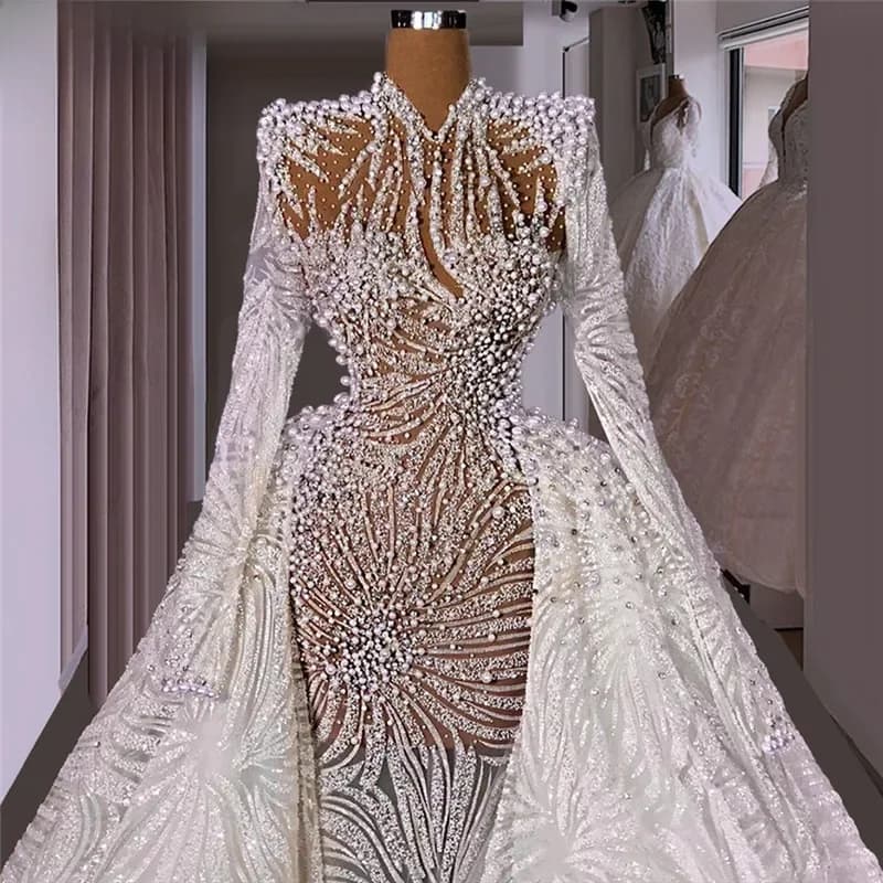 Robe de soirée à perles, grande taille, style musulman, personnalisé, nouvelle collection 2021