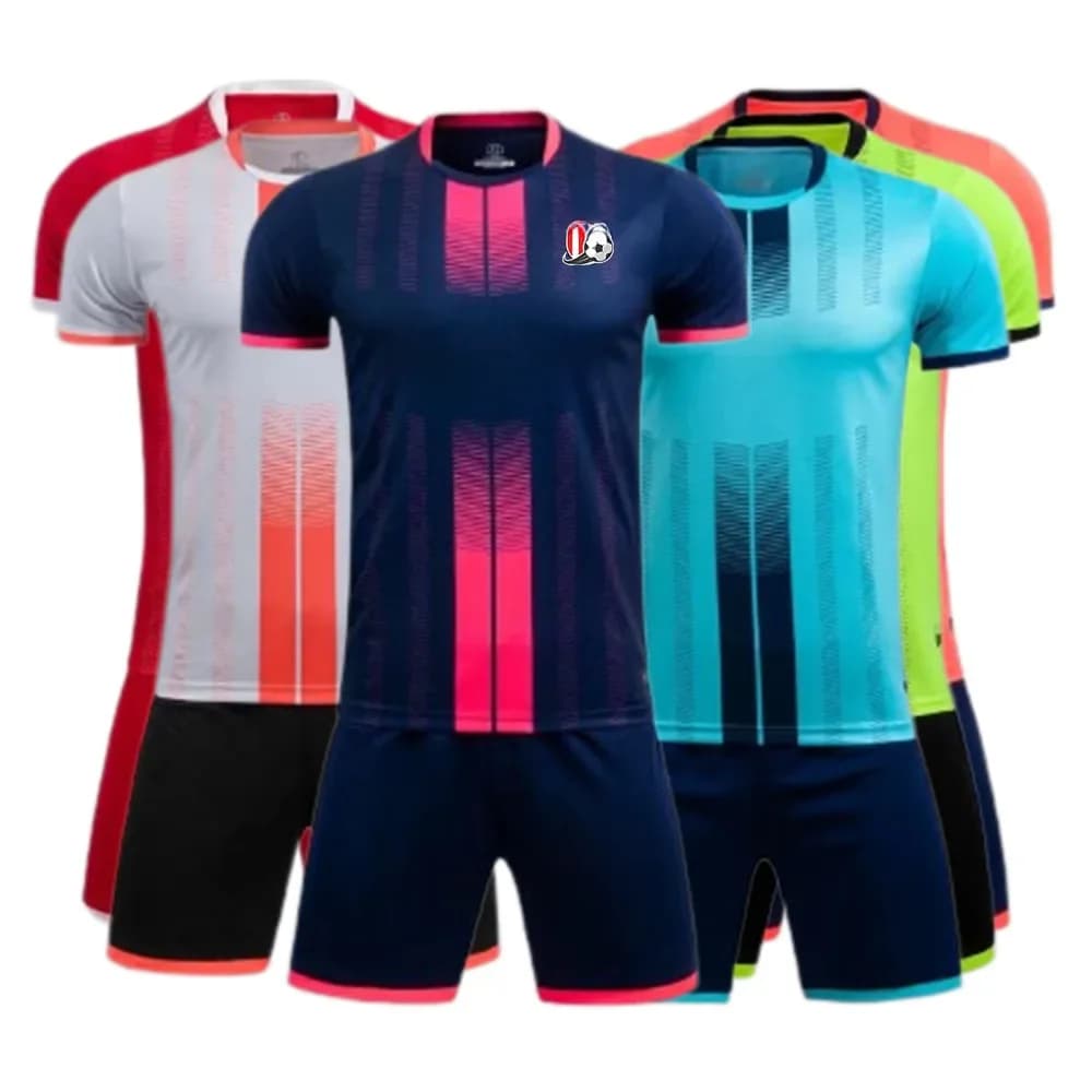 Ensemble de maillot de football personnalisé pour hommes et enfants, séchage rapide, respirant, uniforme d'entraînement de club d'équipe, 2 pièces, 22/23