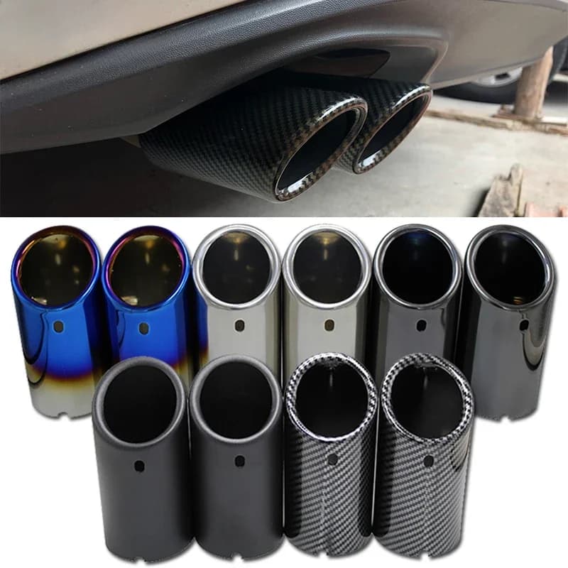 Couvercle de pointe de silencieux d'échappement de voiture, 76mm, pour Q5 A5 VW Tiguan Volkswagen Passat B7 CC 1.8T 2.0T Audi A3 8V 8P A4 B8 A1, accessoires automobiles