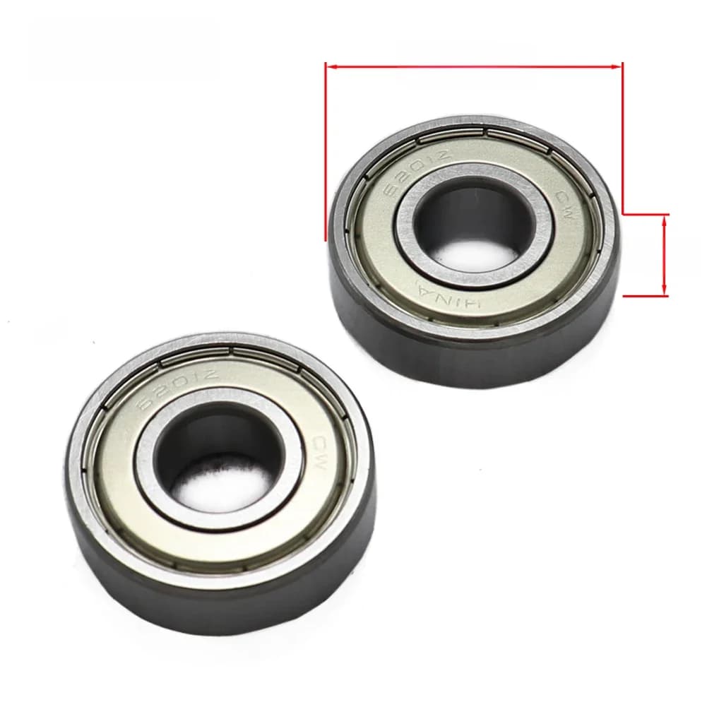 Joint de roulement 6201Z Miniature de bonne qualité, 2 pièces, accessoires de moto pour Pit Dirt Bike, pièces